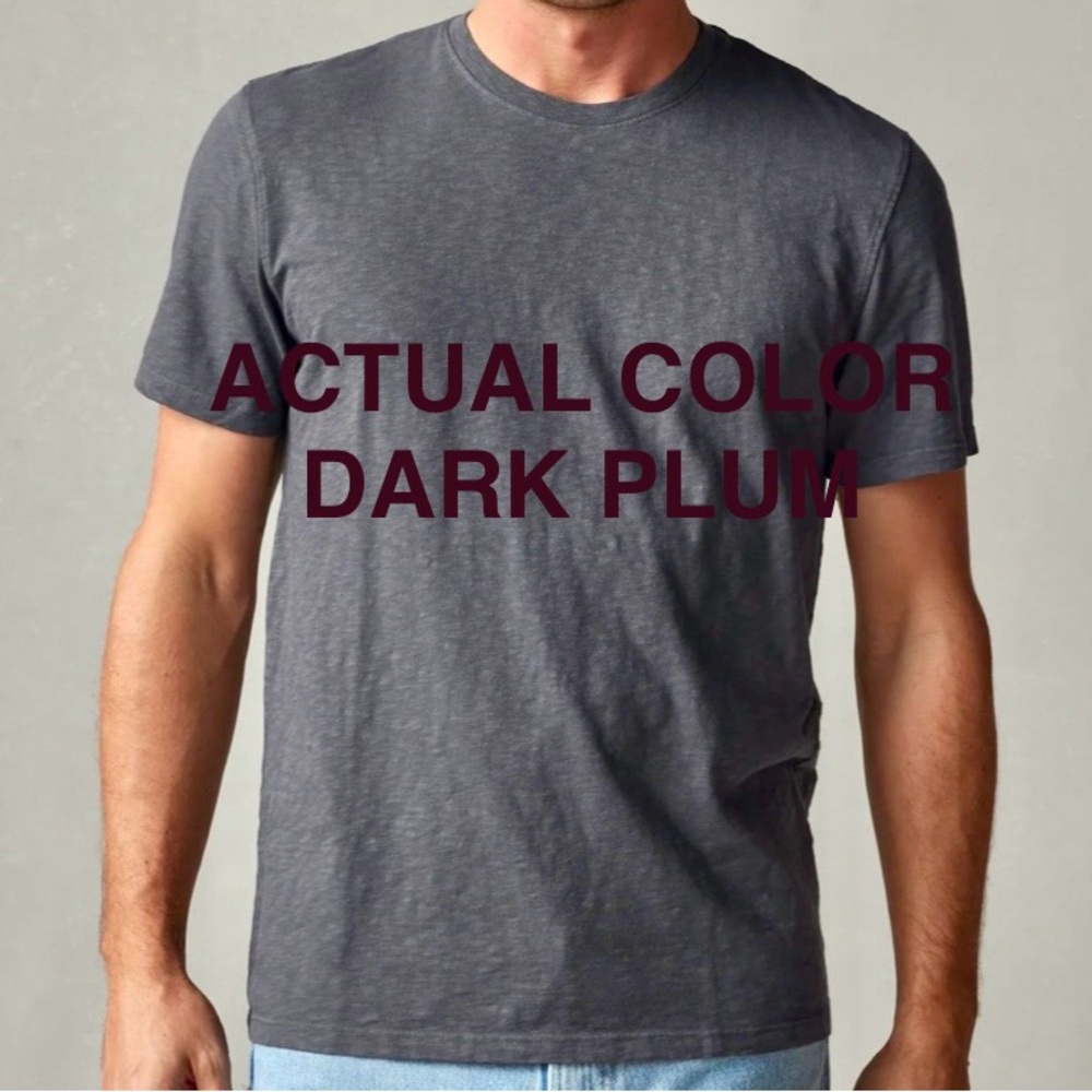 American Giant BLACK PLUM PREMIUM SLUB
CREW TEE Short Sleeve Tee